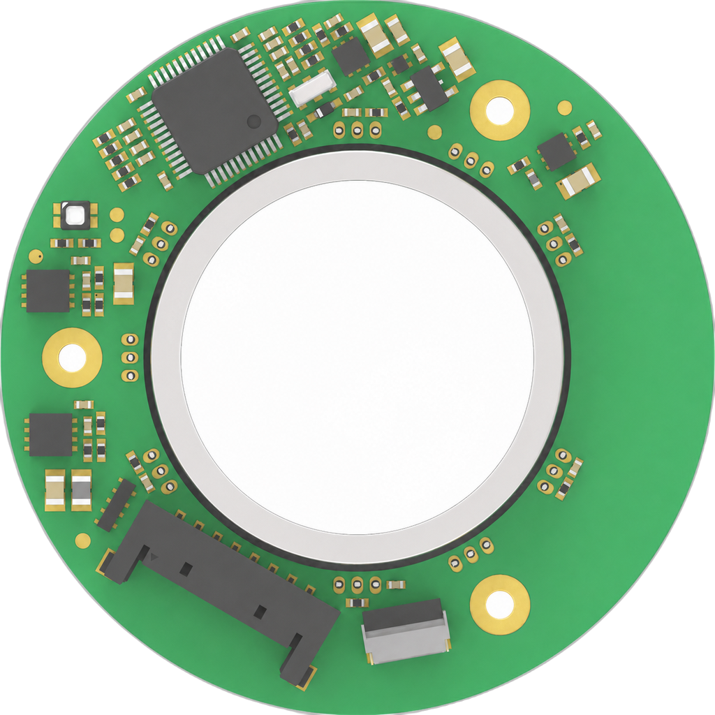 50 mm Standard-Profile Hollow Magnetic Encoder physical product