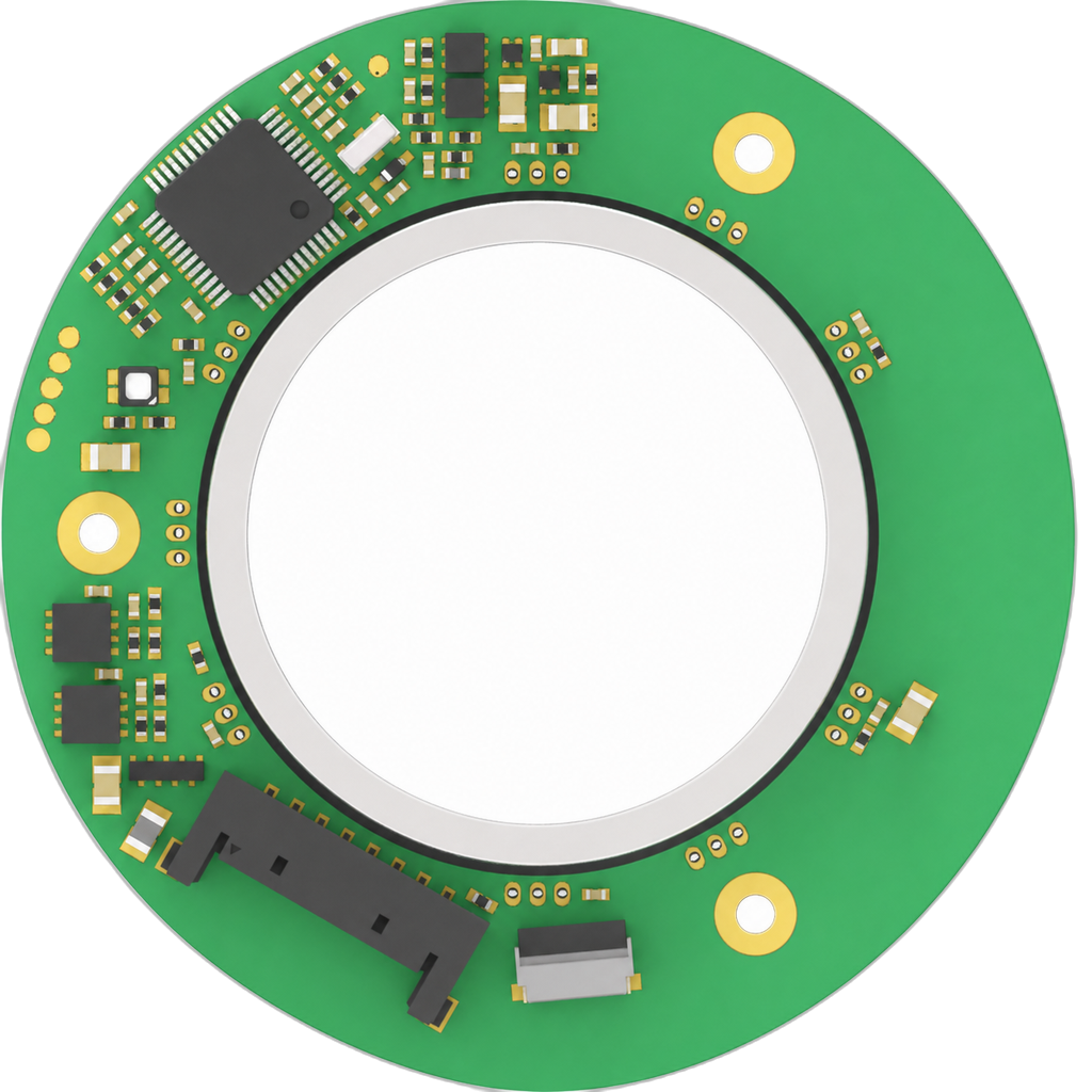55 mm Standard-Profile Hollow Magnetic Encoder physical product