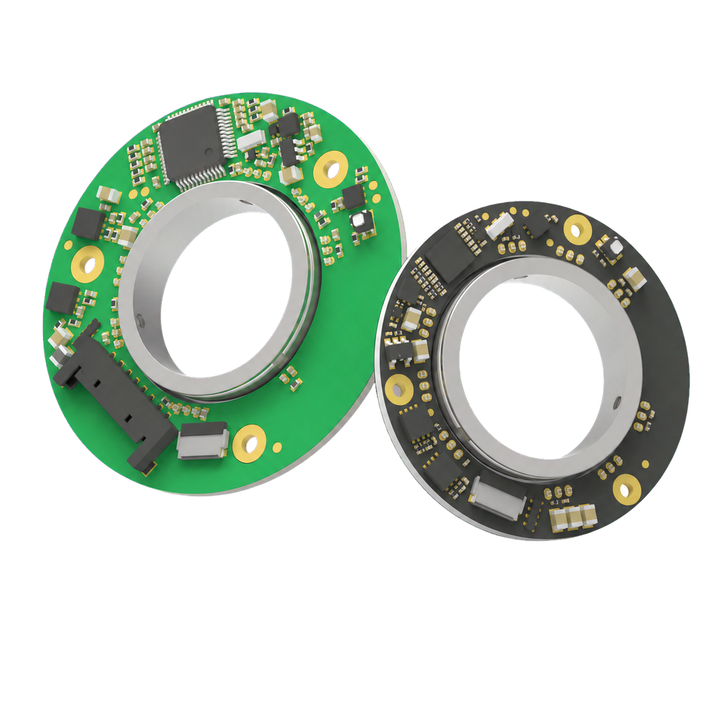62 mm Compact-Profile Hollow Magnetic Encoder physical product