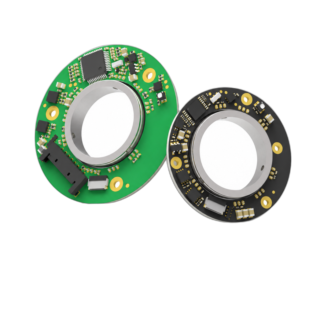 57 mm Compact-Profile Hollow Magnetic Encoder physical product