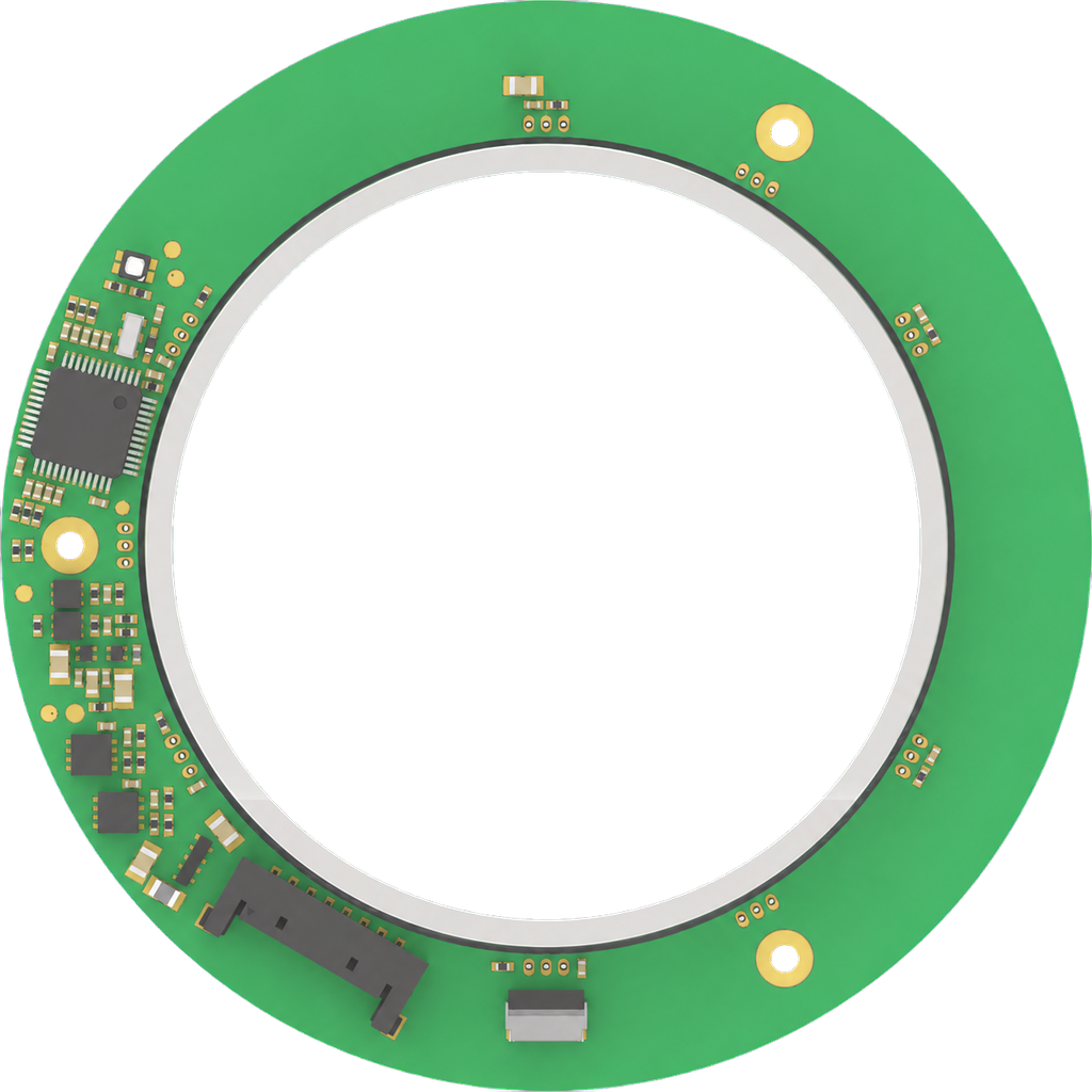 80 mm Standard-Profile Hollow Magnetic Encoder physical product