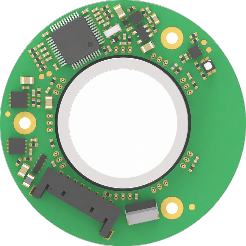 45 mm Standard-Profile Hollow Magnetic Encoder physical product