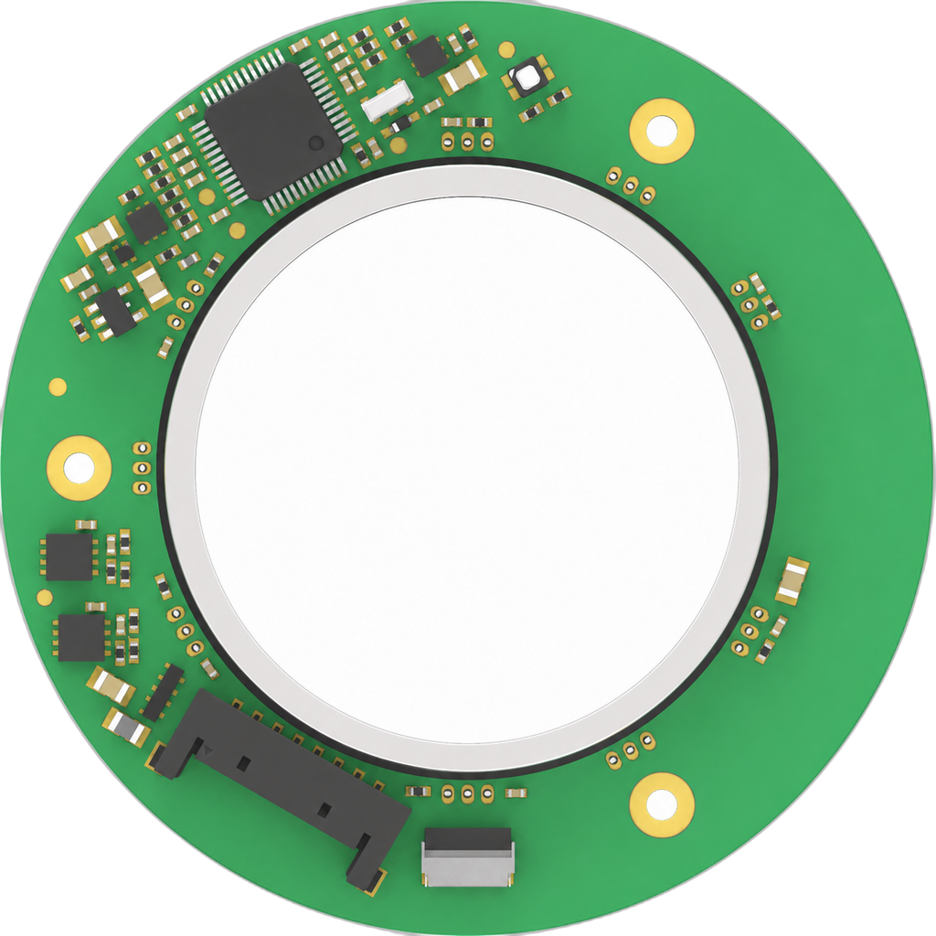 60 mm Standard-Profile Hollow Magnetic Encoder physical product